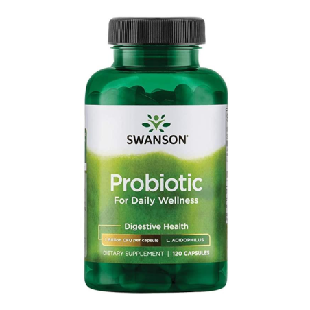 Swanson Probiotic Daily Wellness 120 kaps - Probiotyki na jelita