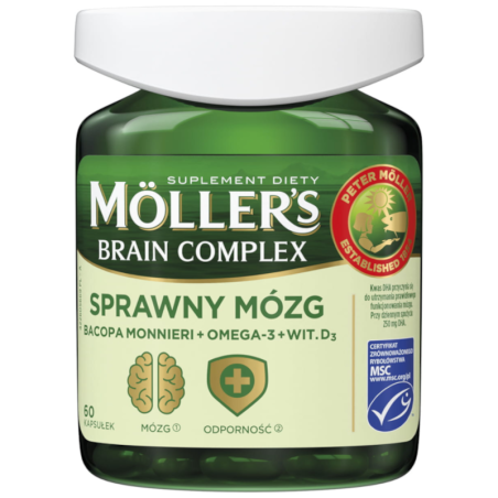 Mollers Brain Complex 60 kaps - Pamięć i Koncentracja