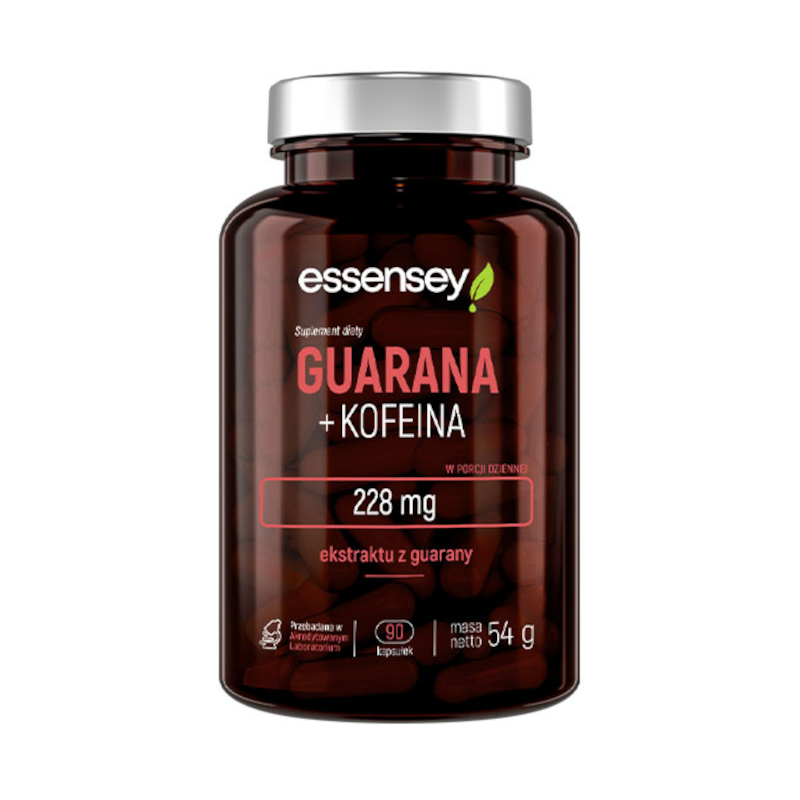 Essensey Guarana + Kofeina - Energia i Koncentracja 90 kaps