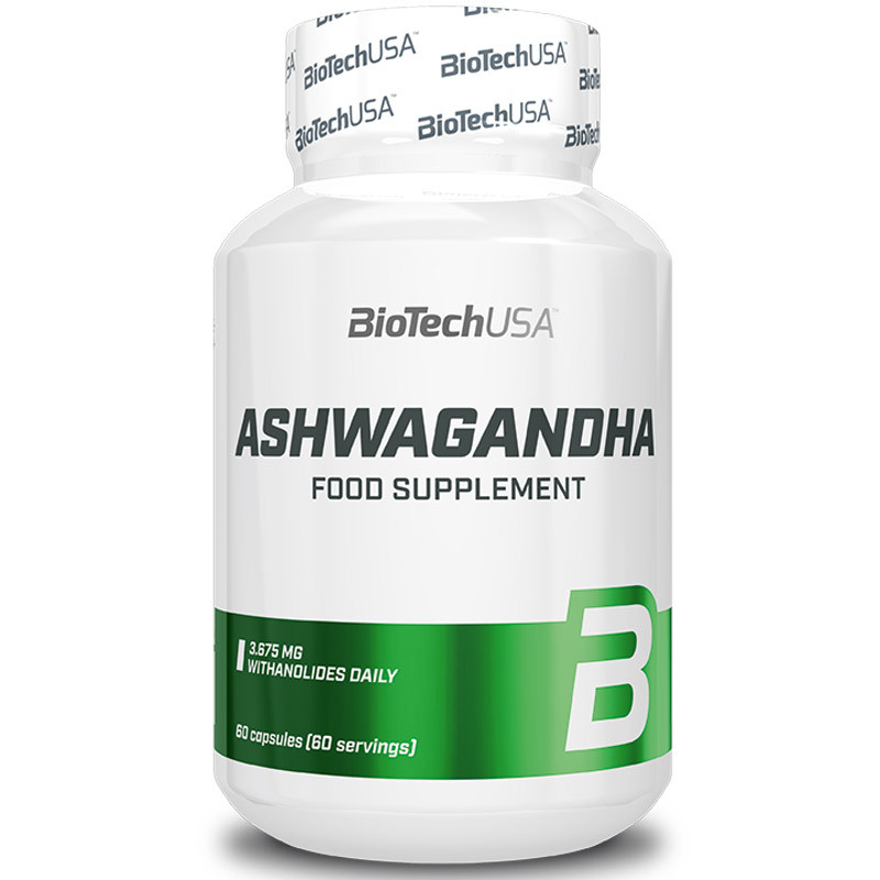 BioTechUSA Ashwagandha 60 kaps - Adaptogen na stres i witalność
