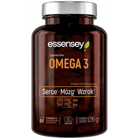 Essensey Omega 3 90 kapsułek - Kwasy tłuszczowe dla zdrowia