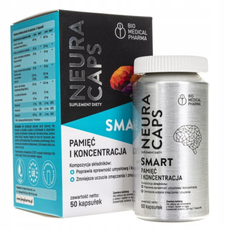 Bio Medical Pharma NeuroCaps Smart - Pamięć i Koncentracja 50kaps
