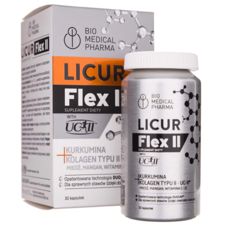 Licur Flex II - Regeneracja Stawów Bio Medical Pharma 30 kaps.