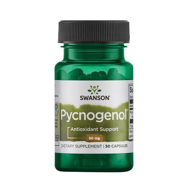 Swanson Pycnogenol 50mg 50 kaps - Ekstrakt z kory sosny nadmorskiej