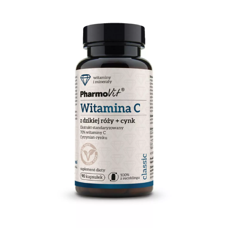 Pharmovit Witamina C + Cynk 90kaps - Wzmocnij Odporność!