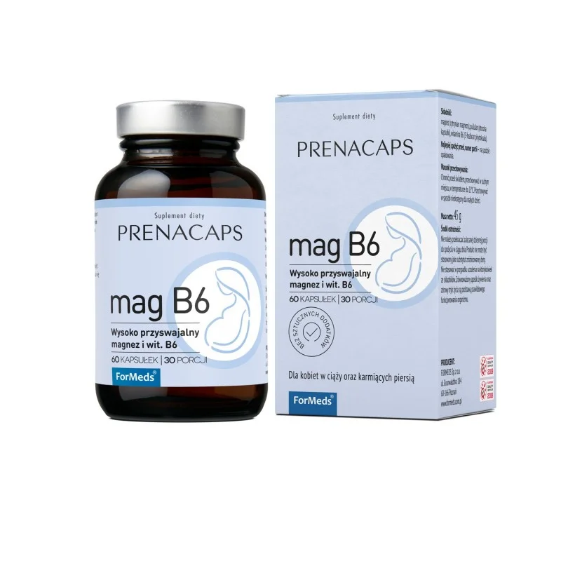 Formeds PrenaCaps MagB6 60 kaps - Witaminy dla ciężarnych