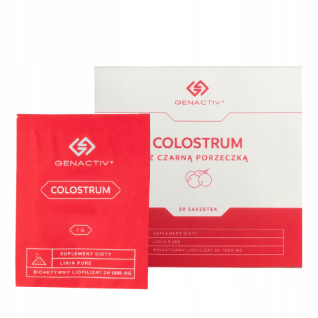 Genactiv Colostrum z Czarną Porzeczką 30 sasz. - Wsparcie odporności