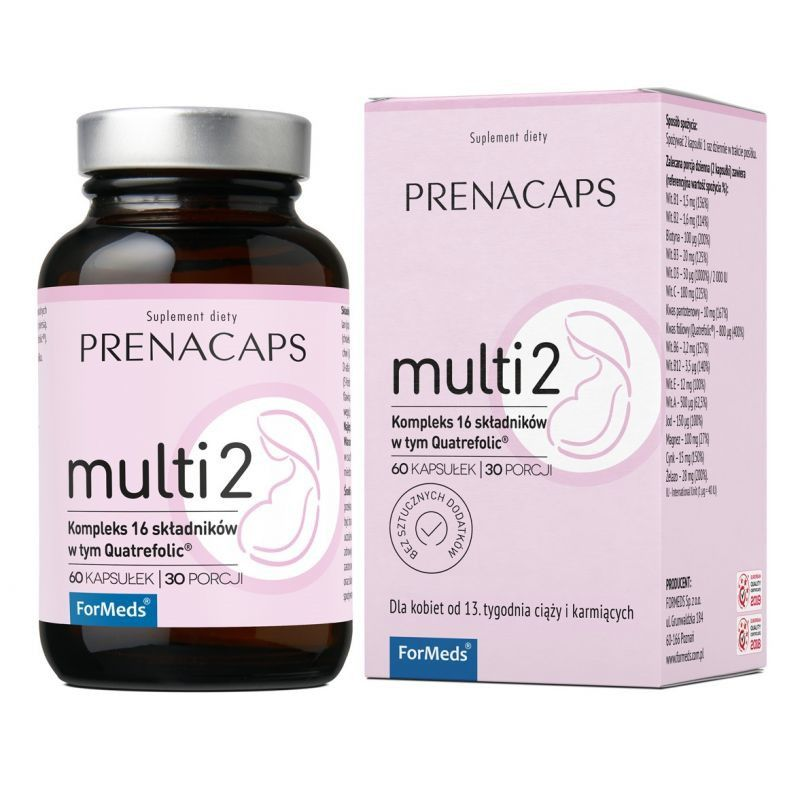 Formeds Prenacaps Multi 2 - Witaminy dla Kobiet w Ciąży - 60 kapsułek