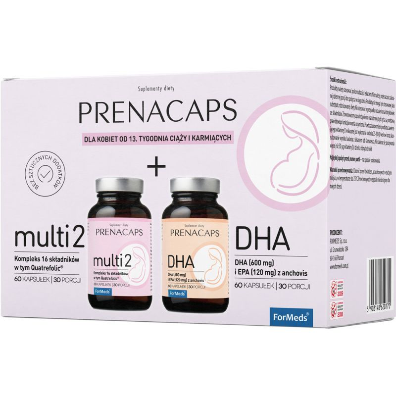 ForMeds Prenacaps Multi 2 + DHA - Witaminy dla Ciężarnych