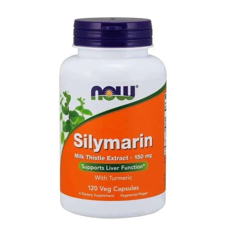 NOW Foods Silymarin Ostropest Plamisty 150mg 120 kaps. vege - wsparcie wątroby