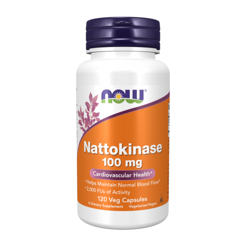 NOW Foods Nattokinase 100mg 120vkaps - Wsparcie Serca
