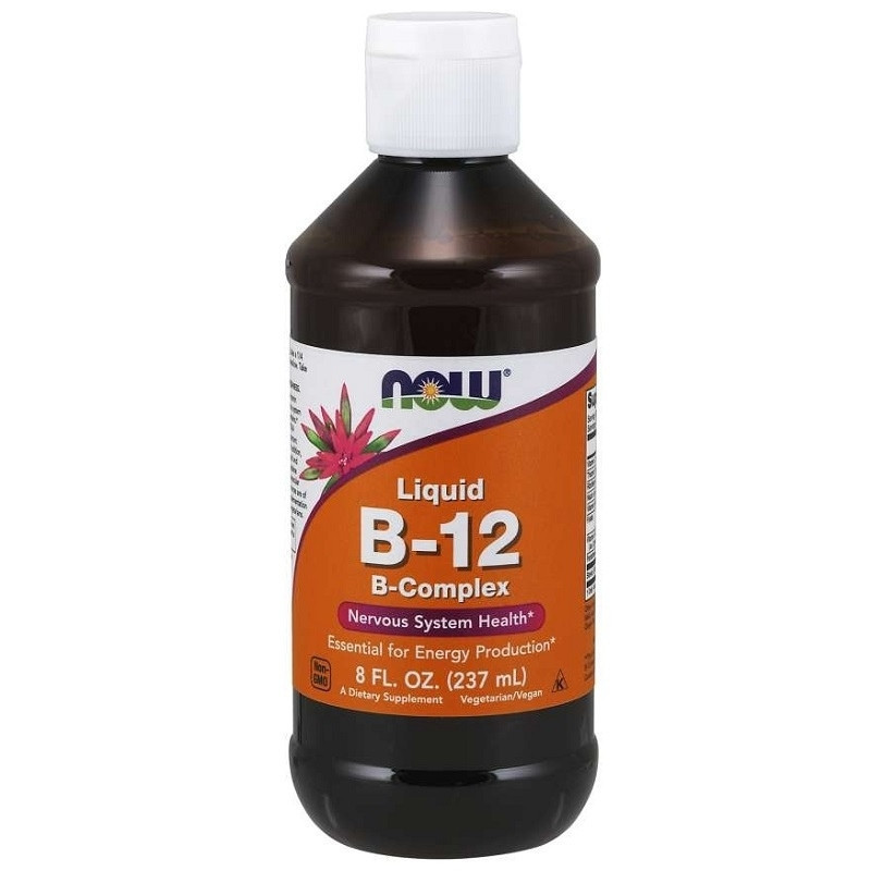 Now Foods B-12 Liquid Complex 237ml - Witamina B12 w płynie