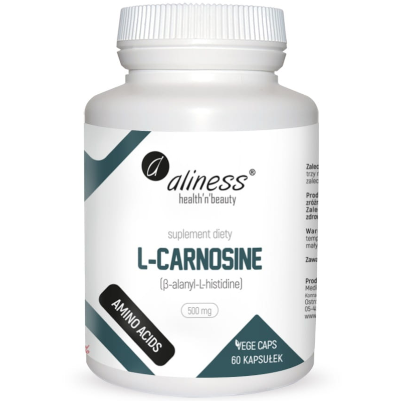 Aliness L-Carnosine 500mg 60vkaps - Antyoksydant dla każdego