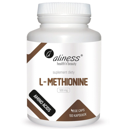 Aliness L-Metionina 500mg - Detoks i Ochrona Antyoksydacyjna