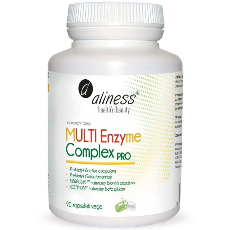 Aliness MULTI Enzyme Complex PRO 90vkaps - Wsparcie trawienia