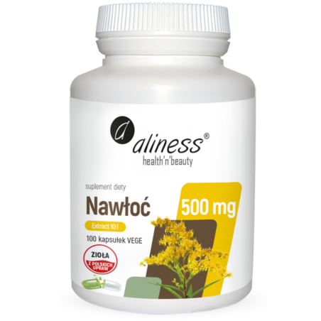 Aliness Nawłoć Ekstrakt 10:1 500mg 100vkaps - wsparcie dla nerek i antyoksydacja