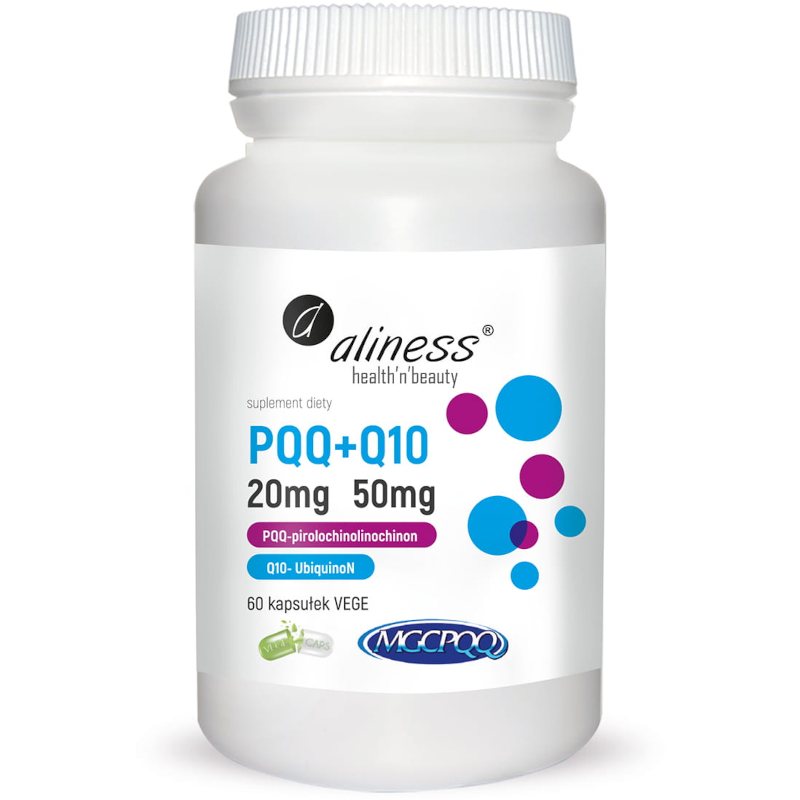 Aliness PQQ MGCPQQ + Q10 - Antyoksydanty i energia