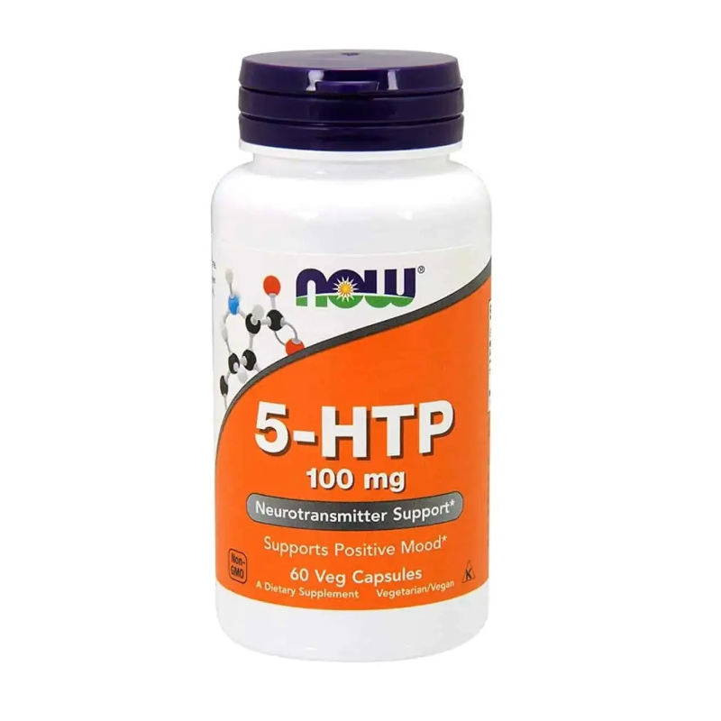 Now Foods 5-HTP 100mg 60vkaps - Poprawa nastroju i snu