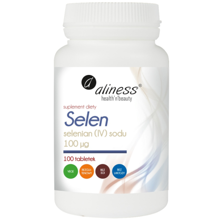 Aliness Selen Selenian IV Sodu 100tab - Suplement na odporność i zdrowe włosy