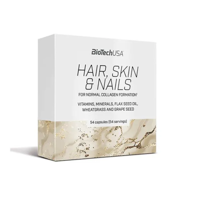 BioTechUSA Hair, Skin & Nails 54 kaps - kompleks na włosy, skórę i paznokcie