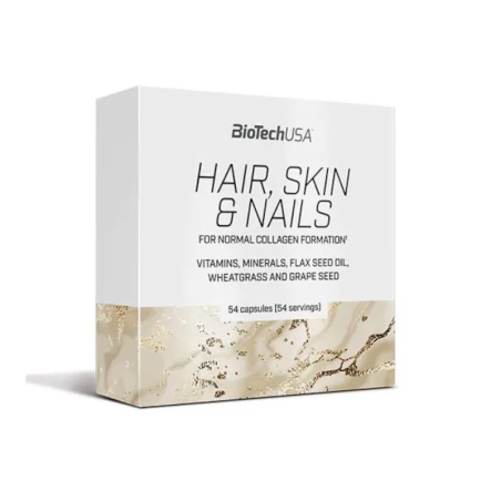 BioTechUSA Hair, Skin & Nails 54 kaps - kompleks na włosy, skórę i paznokcie