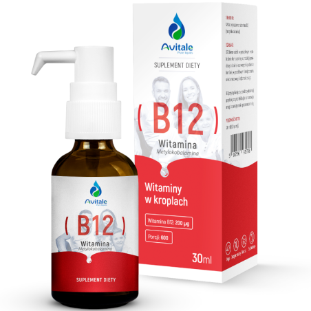 Avitale Witamina B12 (Metylokobalamina) 30ml | Biotechsklep.pl