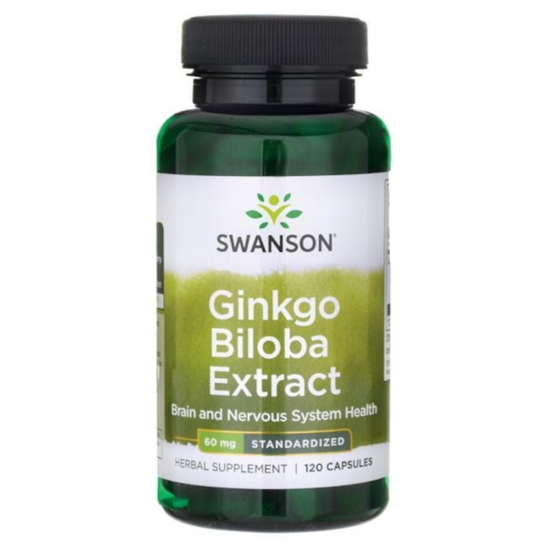 Swanson Ginkgo Biloba 60mg - Pamięć i Koncentracja