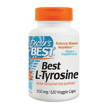 Doctor's Best L-Tyrosine 120vkaps - Aminokwasy Tyrozyna