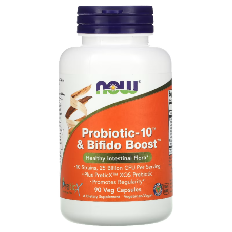 Now Foods Probiotic-10 & Bifido Boost 90vkaps - Probiotyk i Prebiotyk