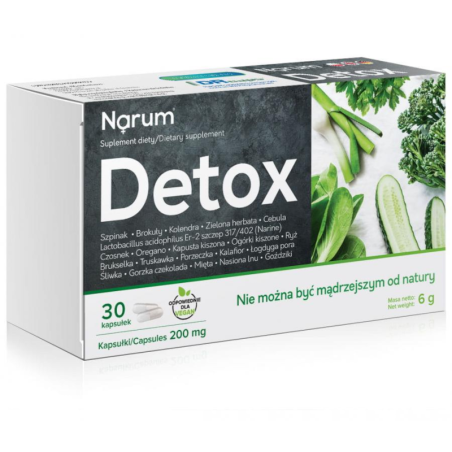 Narum Detox 200 mg - Wsparcie Jelit i Detoksykacja