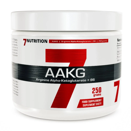 7Nutrition AAKG 250g - Pompa Mięśniowa, Siła i Wytrzymałość