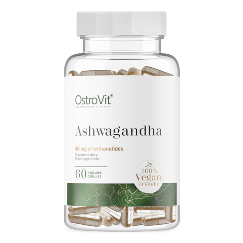 OstroVit Ashwagandha VEGE 60 kaps - Adaptogen na stres