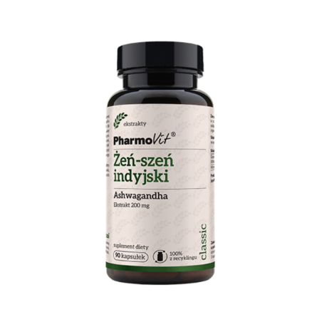 Pharmovit Ashwagandha 200mg 90kaps - Adaptogen na stres