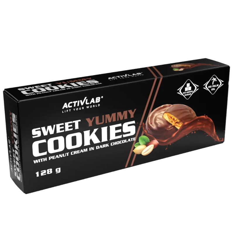 Activlab Sweet Yummy Cookies Czekoladowo-Orzechowy - Dietetyczne Ciasteczka