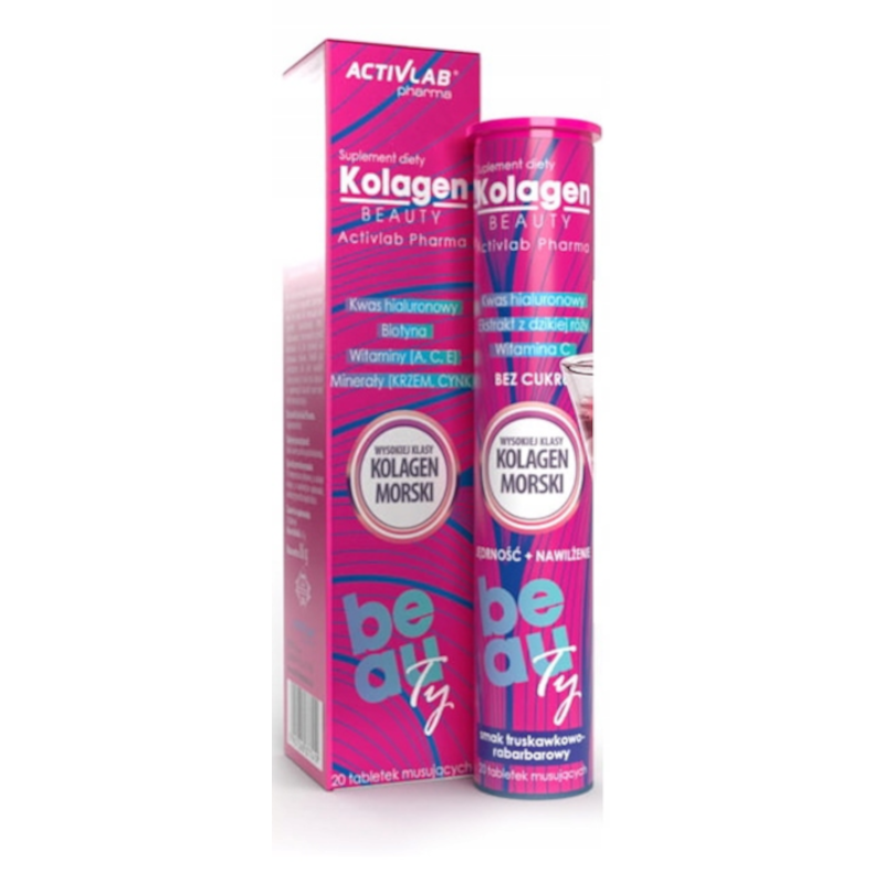 Activlab Kolagen Beauty 20tab - Wzmocnij Włosy, Skórę i Paznokcie
