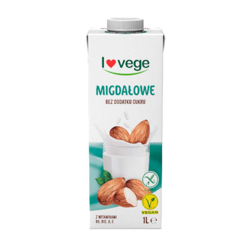 Sante Lovege Migdałowy Bez Cukru 1000ml - Alternatywa dla mleka krowiego