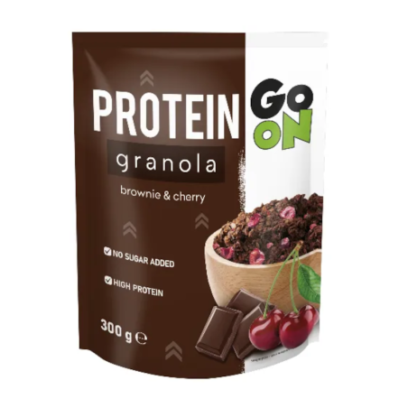 Go On Nutrition Granola Proteinowa Brownie Wiśnia 300g - Zdrowy Zamiennik Śniadania