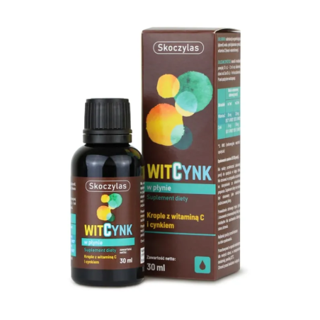WitCynk Skoczylas - Witamina C, Cynk 30ml - Odporność i zdrowie