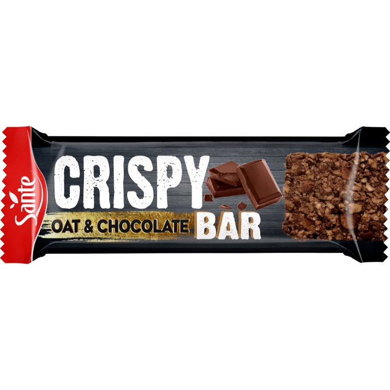 Sante Crispy Bar Owsiany Czekoladowy 40g - Baton Energetyczny
