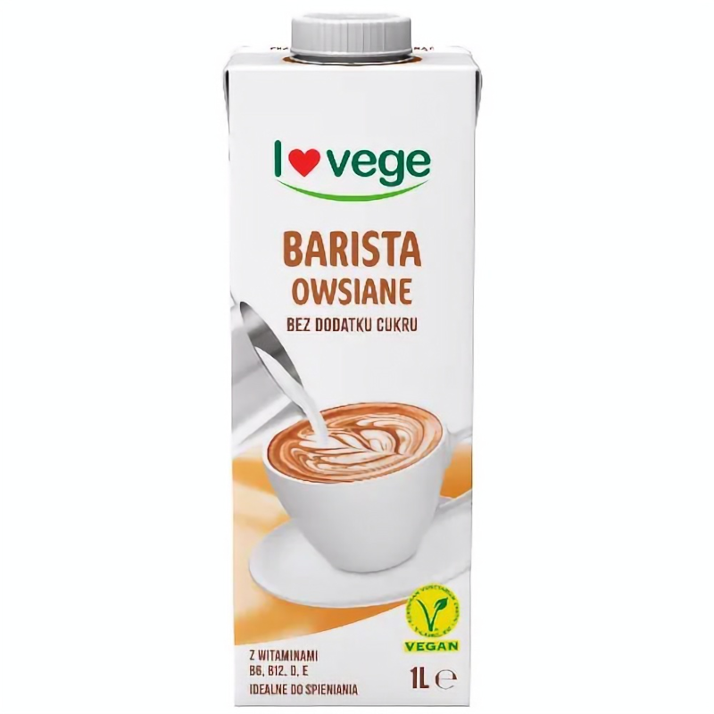 Sante Lovege Owsiany Barista Bez Cukru 1000ml - Zdrowy Napój Owsiany