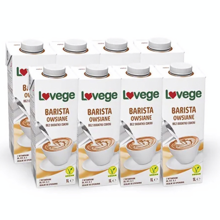 Sante Lovege Owsiany Barista Bez Cukru 8x1000ml - Zestaw Promocyjny