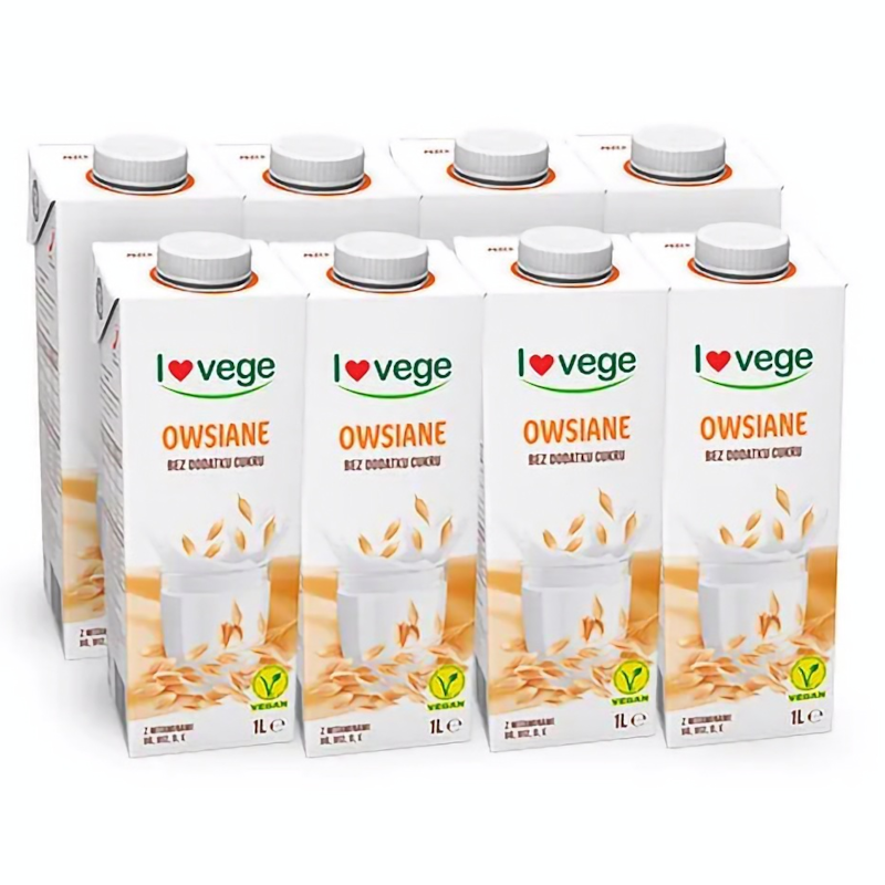 Sante Lovege Owsiany Bez Cukru 1000ml x8 Zestaw Promocyjny