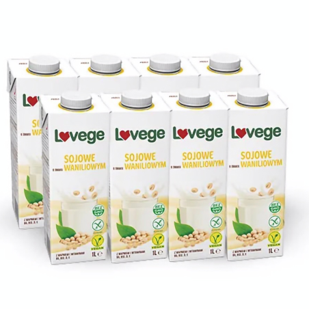 Sante Lovege Sojowy Waniliowy - Zestaw 8 x 1000ml | Biotechsklep.pl