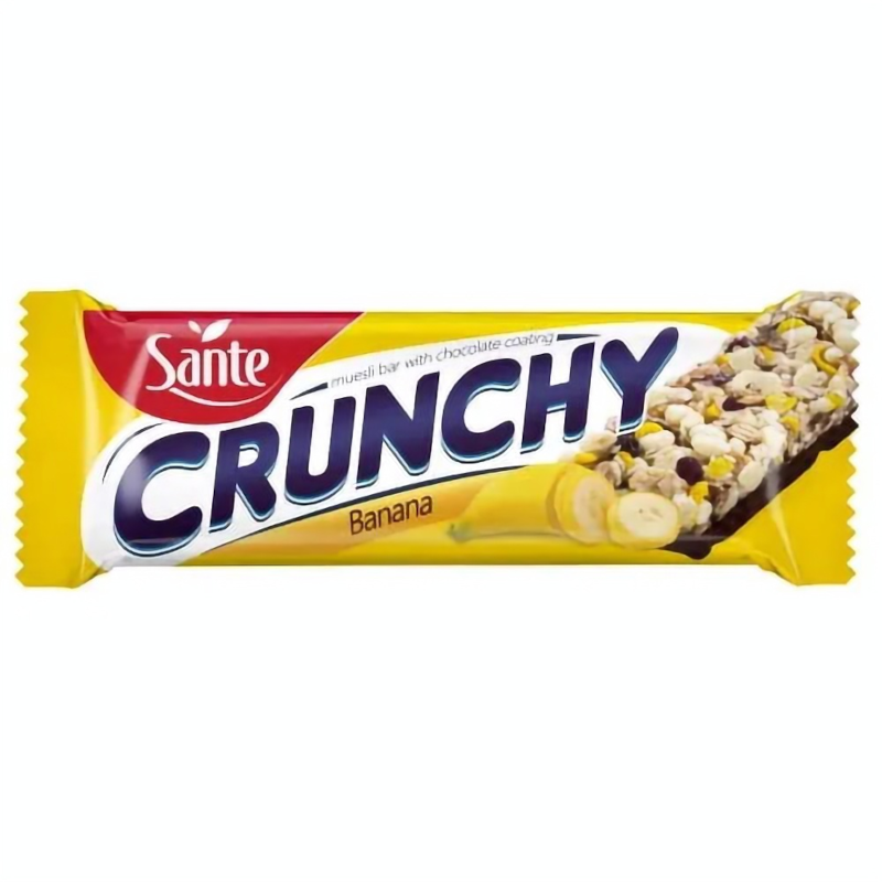Sante Baton Crunchy Banan-Czekolada 40g - Baton Energetyczny