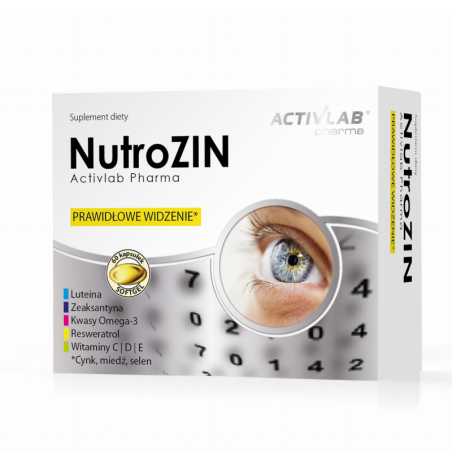 Activlab NutroZin Pharma - Wsparcie Wzroku, 60 kaps.