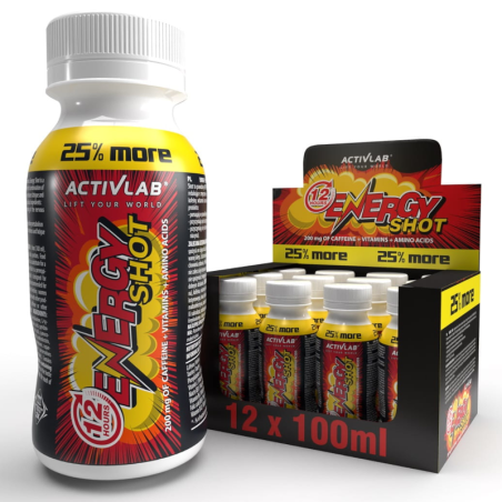 Activlab Energy Shot 80ml x12 - Zestaw Przedtreningowy | Biotechsklep.pl