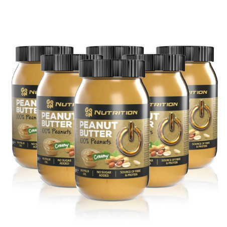 Go On Nutrition Peanut Butter Creamy 6 x 900g - Zestaw Masła Orzechowego