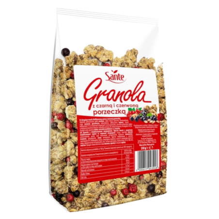 Sante Granola Czarna i Czerwona Porzeczka 350g - Zdrowa Żywność