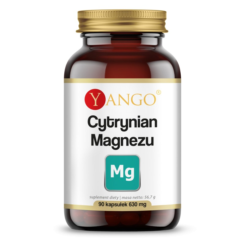 Yango Cytrynian Magnezu 90 kaps - Wysoka Przyswajalność