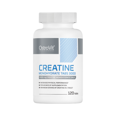 OstroVit Creatine Monohydrate 3000 Tabs - 120 tabletek | Biotechsklep.pl
